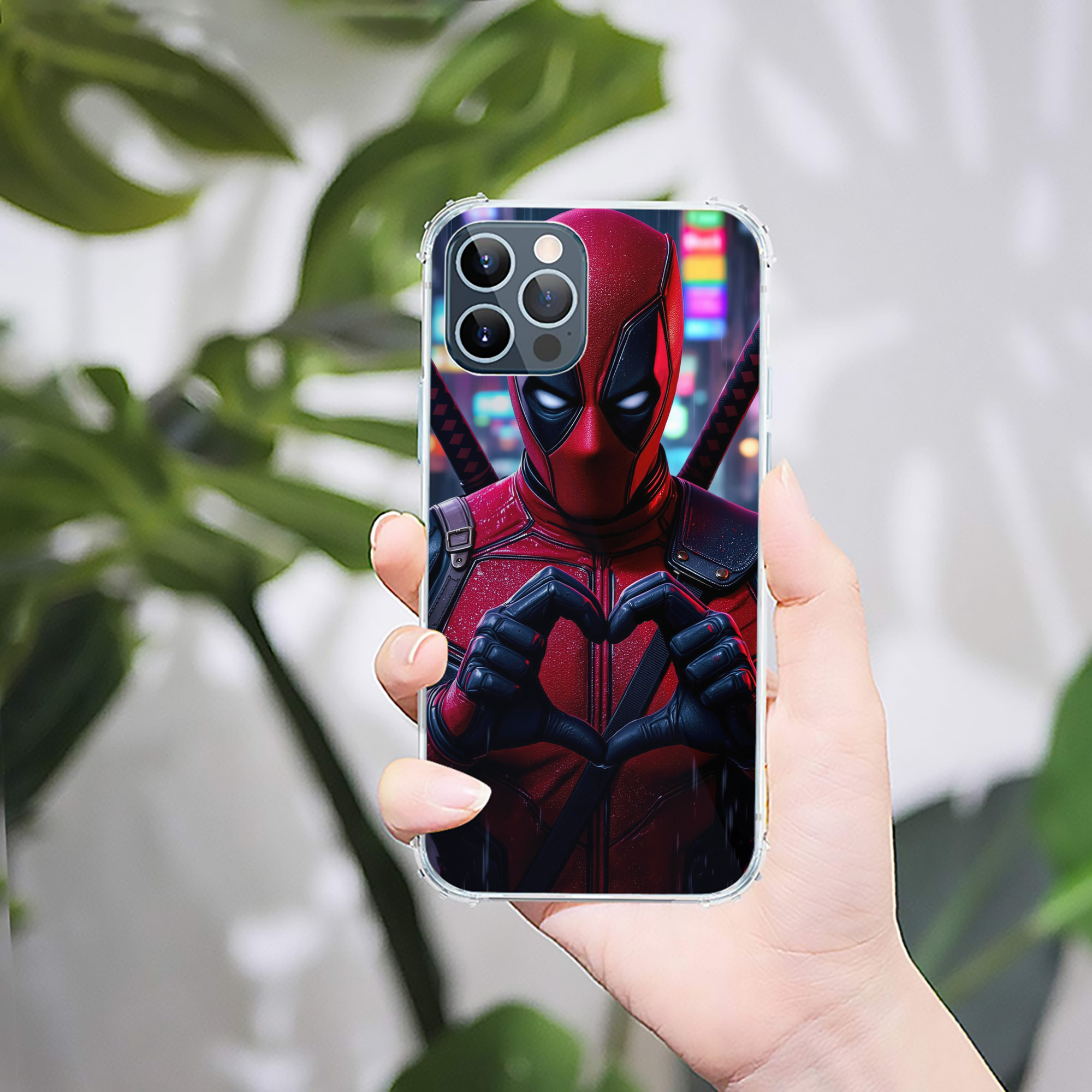 （画像用） Deadpool デッドプール 【iPhone 12シリーズ対応】透明スマホケース（クリアソフトケース）